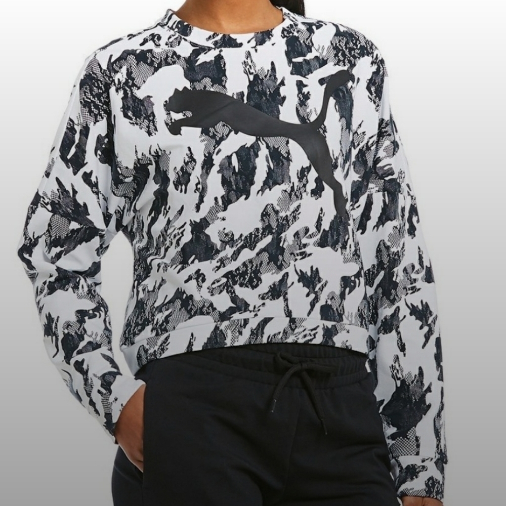 Puma Croped Crew Neck Sweater